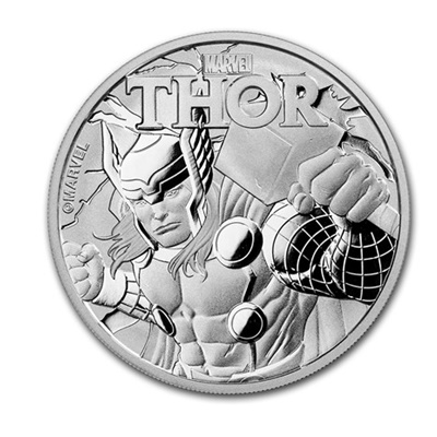 2018 $1 1oz Silver Marvel Series THOR™ - Click Image to Close